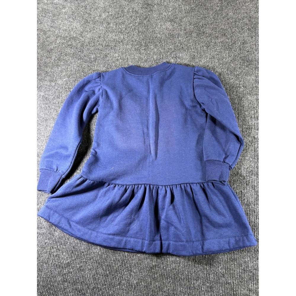 Vintage Rabbit Skins Ole Miss Cheer Team Navy Blue Sweatshirt‎ Dress Kids Size 3 - Picture 4 of 7